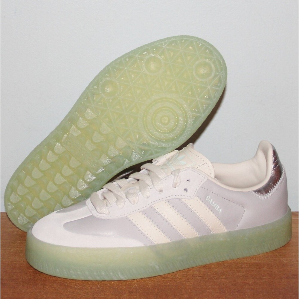 Adidas Originals Sambae Shoes Womens 6 6.5 Grey Clear Mint Sneakers